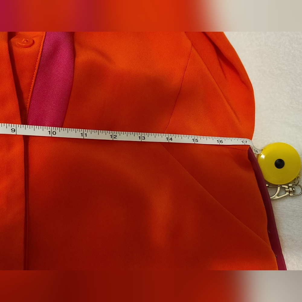 Attention Colorblock Shift Dress Pink&Orange Size L - Picture 14 of 16